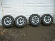 4 ATV 27 inch itp tires on 14 inch SS wheels - $300 (palmyra)