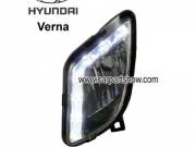 Hyundai Verna DRL LED Daytime Running Lights Car headlight parts Fog lamp cover LED-145HY
