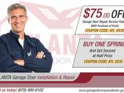 Best Deals! Get $75 off on Garage Door Repair Service Today in Alpharetta, Georgia