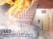 Install LED Emergency Exit Sign To Help Locate An Exit During Disaster