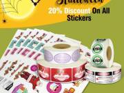 20% Discount On All Stickers | Happy Halloween | RegaloPrint