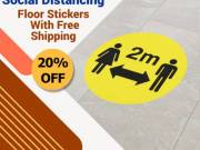 High-Quality Social Distancing Stickers with Free Shipping – RegaloPrint 