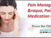 Pain Management &raquo; Pain Medication Online