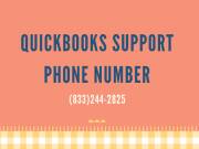 Get quick and easy QuickBooks Support Phone Number (833)244-2825