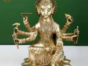 Handmade Hindu Goddess Varahi Brass Statue