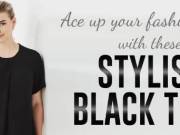 Get these stylish black tops to ace up your fashion game