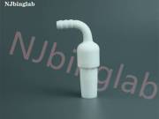 Teflon PTFE plug with pagoda connector, low background and no precipitation, for chemical experiment