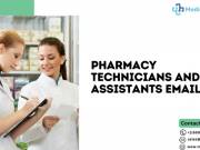 Buy Pharmacy Technicians Email List - Purchase Affordable Leads